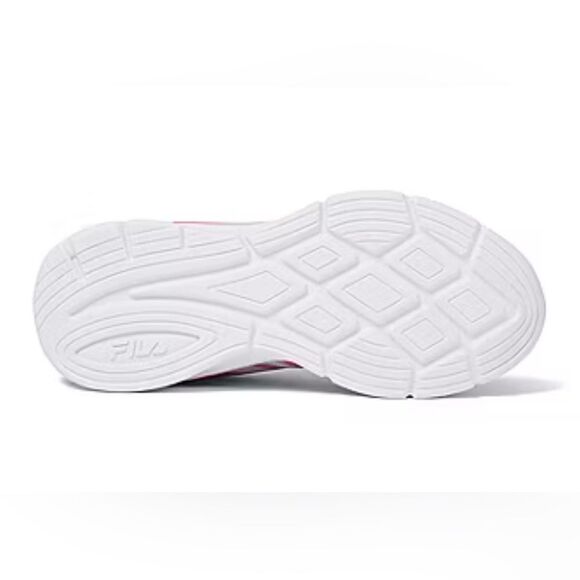 FILA Allona 3 Big Girls Running Shoes, Laced Gray/Pink/Black, Size 4 - Picture 7 of 9